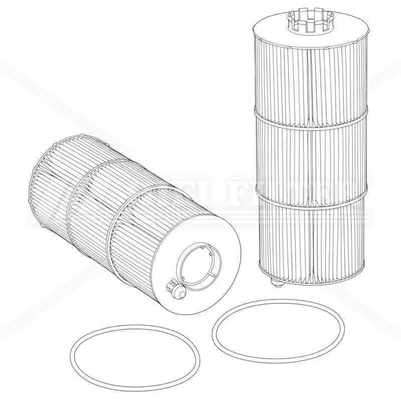 Filtro olio DAF 2253989 per macchine movimento terra | Il Mio Filtro