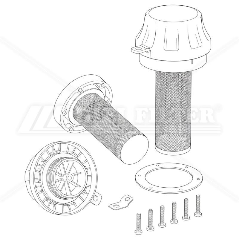 Accessorio filtro MP Filtri TAP90R00A9L1P02 per macchine movimento terra | Il Mio Filtro