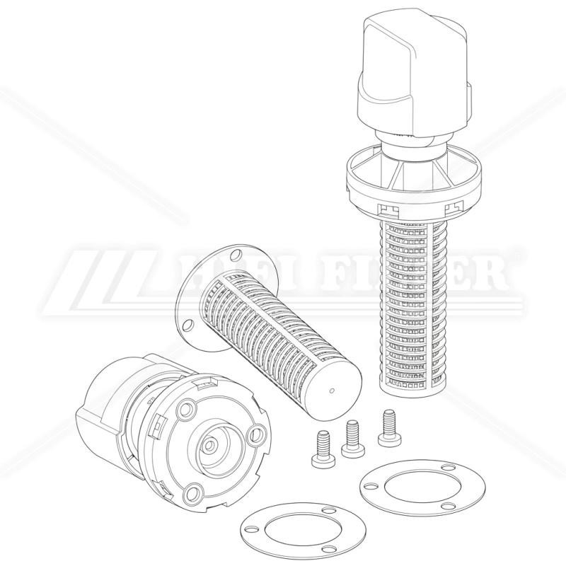Accessorio filtro Hydac Code 1284382 per macchine movimento terra | Il Mio Filtro