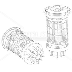 Filtro carburante 5236602 per trattori e macchine agricole