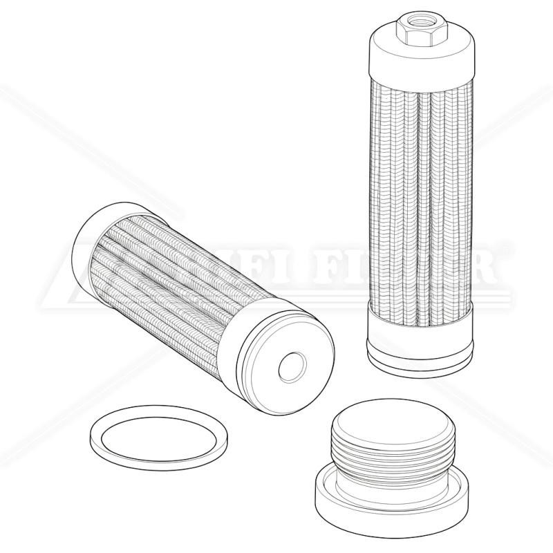 Filtro olio V220PF301025A per trattori FENDT