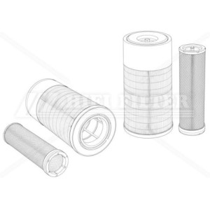 Filtro aria Liugong 60C2472 per macchine movimento terra | Il Mio Filtro