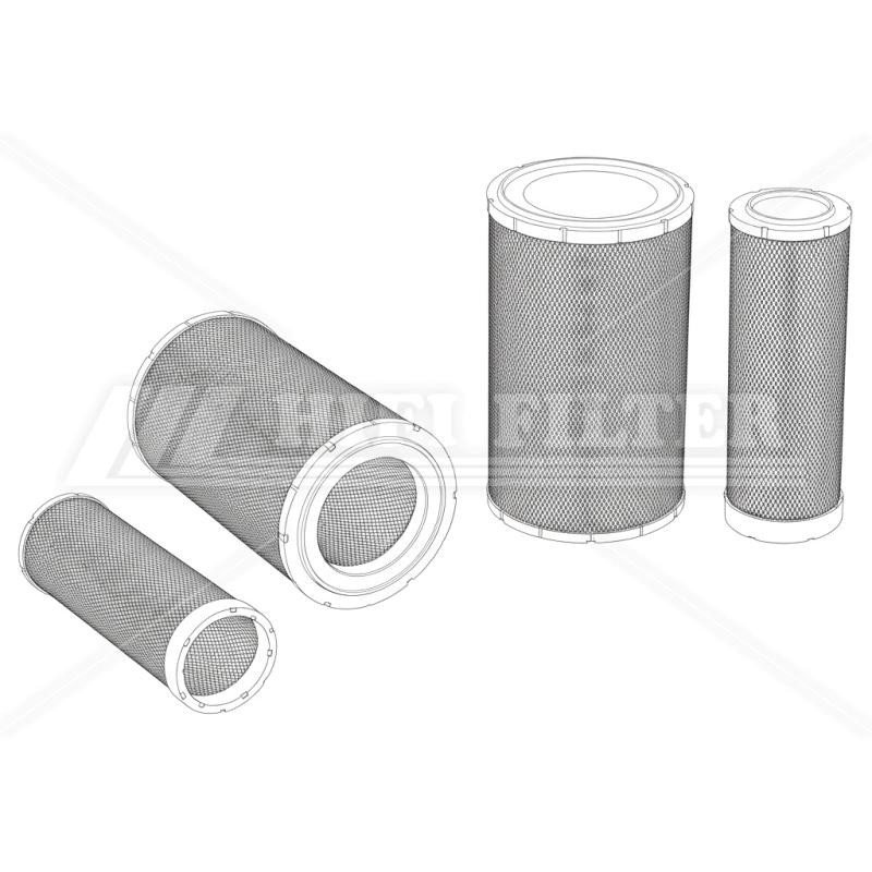Prefiltro aria Liugong SP149167 per macchine movimento terra | Il Mio Filtro