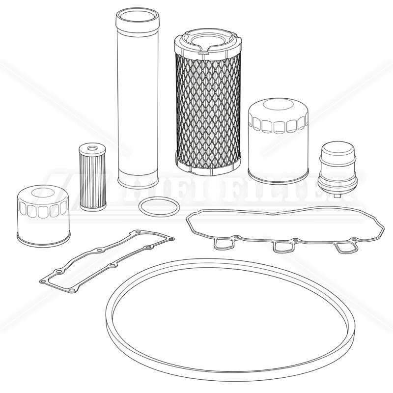Accessorio filtro KM401M0252A75 per macchine movimento terra | Il Mio Filtro