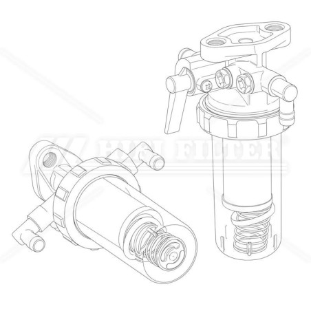 Filtro carburante Doosan 40040300968 per macchine movimento terra | Il Mio Filtro