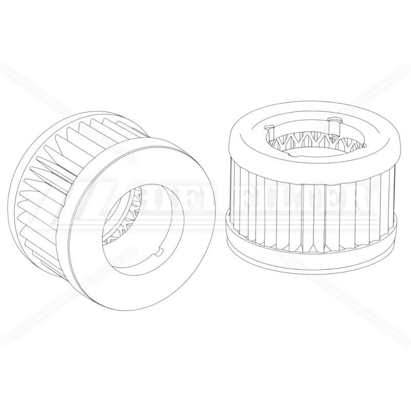 Filtro aria JCB 55043485 per macchine movimento terra | Il Mio Filtro