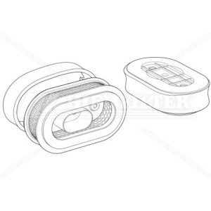 Filtro aria Shindaiwa 3801082580 per macchine movimento terra | Il Mio Filtro