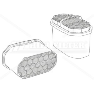 Filtro aria Caterpillar 4969845 per macchine movimento terra | Il Mio Filtro