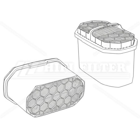 Filtro aria Caterpillar 4969845 per macchine movimento terra | Il Mio Filtro