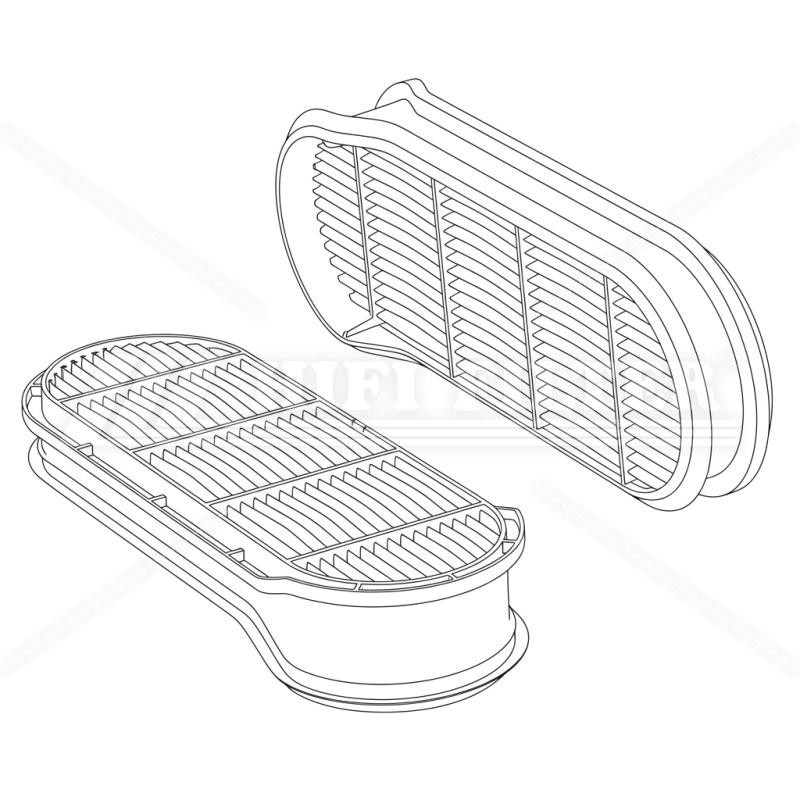 Filtro aria 0029644800 per trattori e macchine agricole