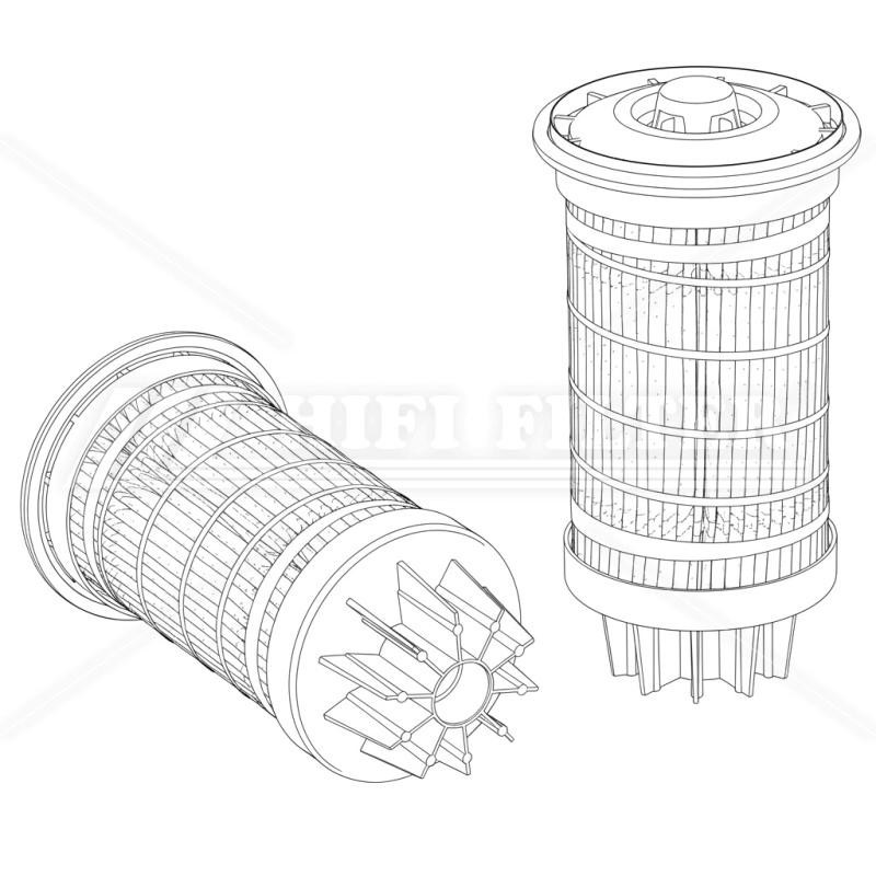 Filtro carburante 5236602 per trattori e macchine agricole