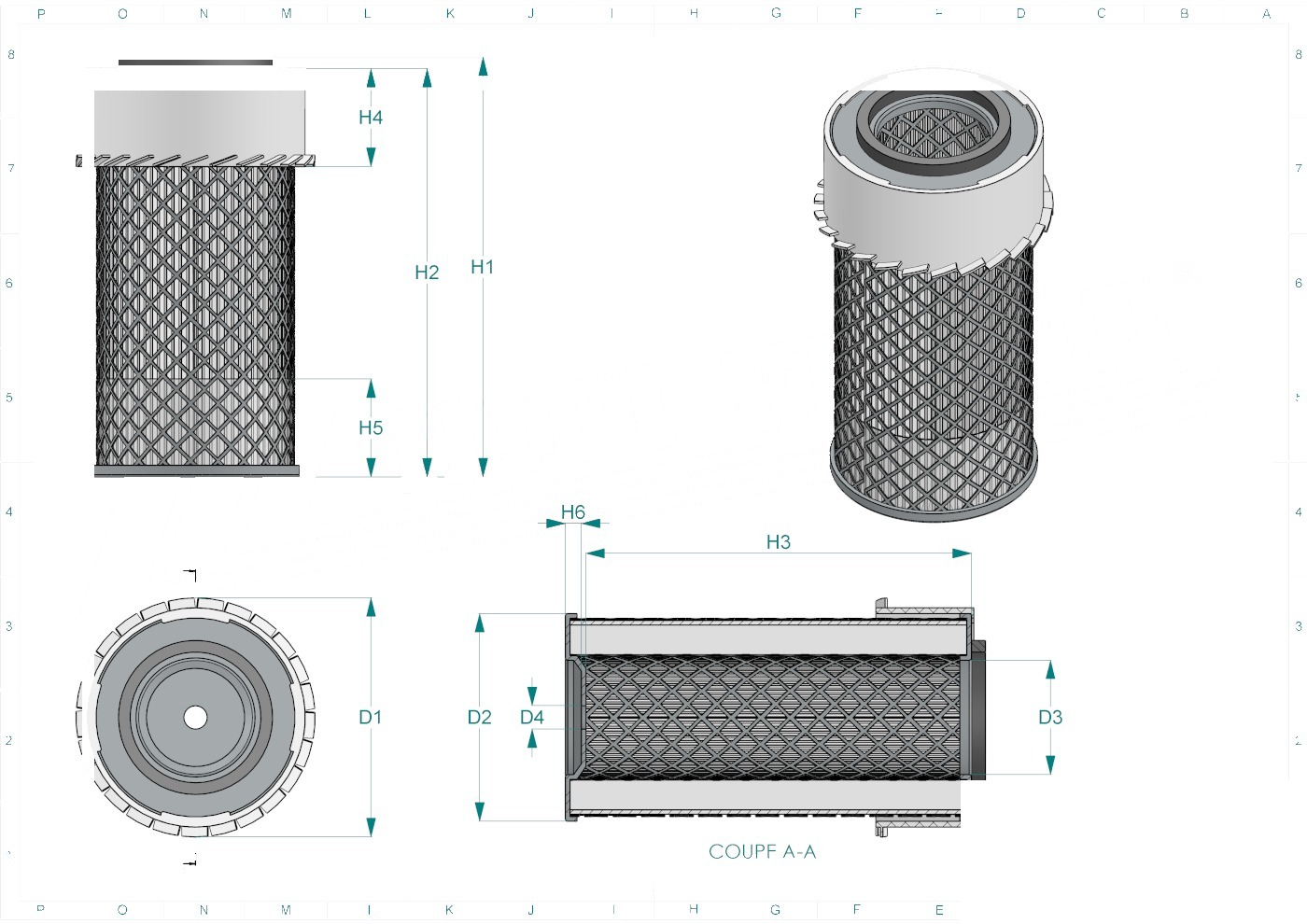 Disegno tecnico SA16047