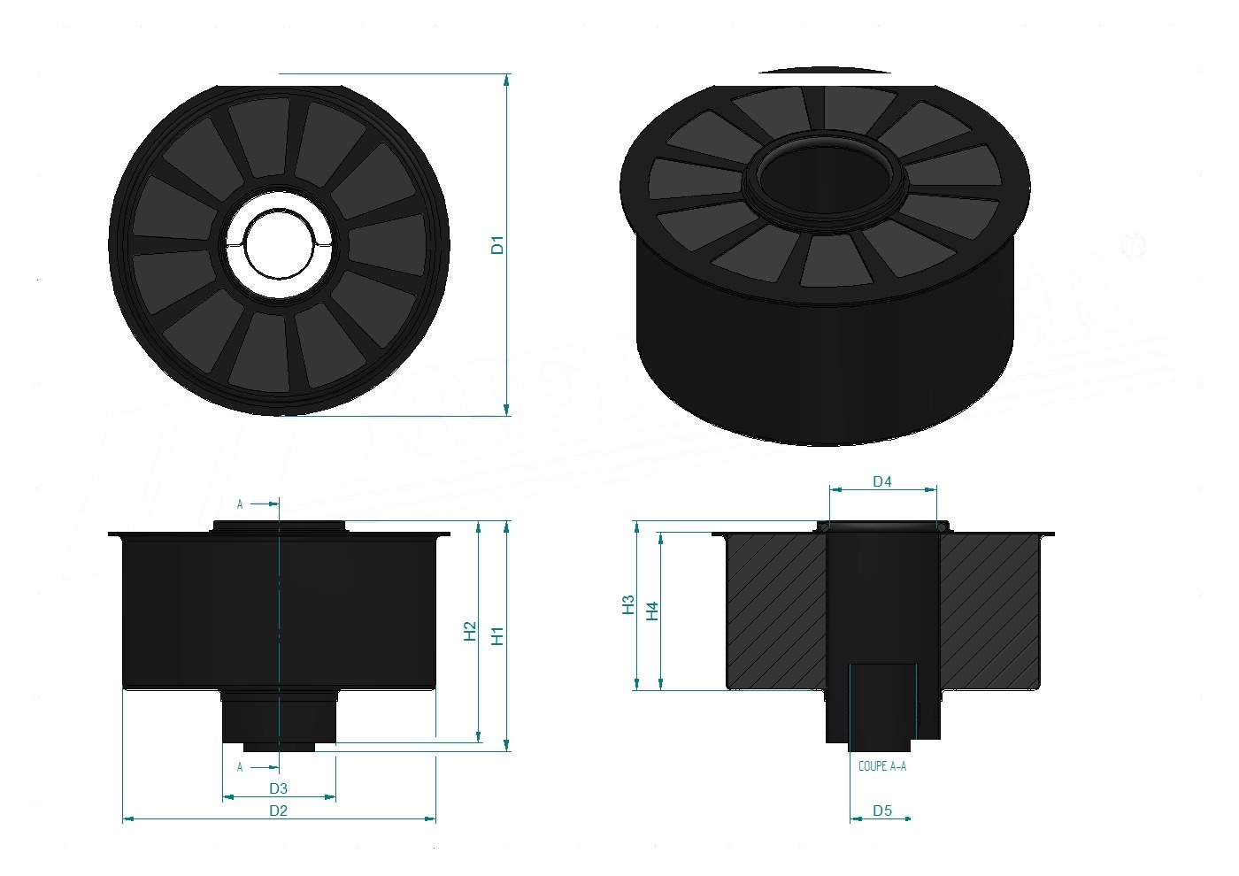 Schema tecnico SAM7147