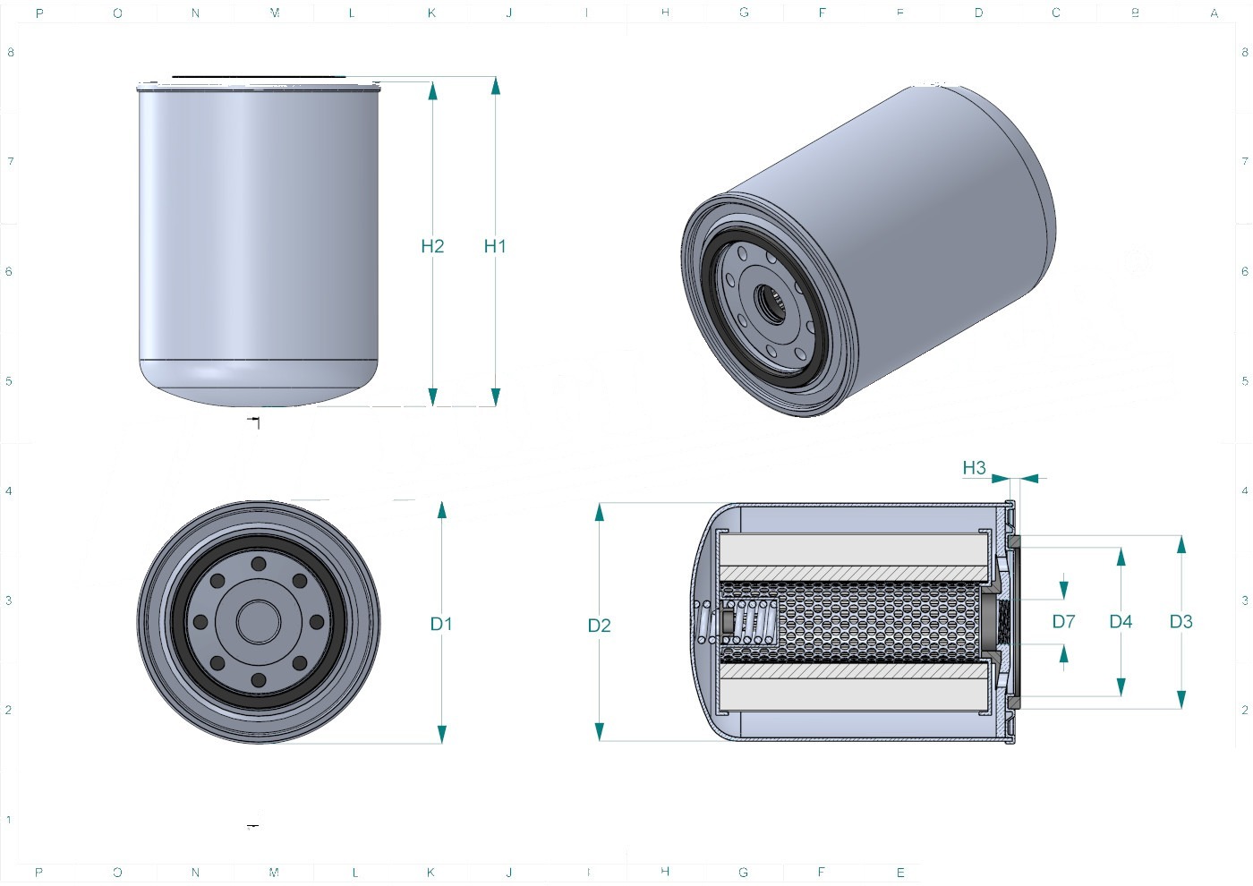 Schema tecnico SH55154