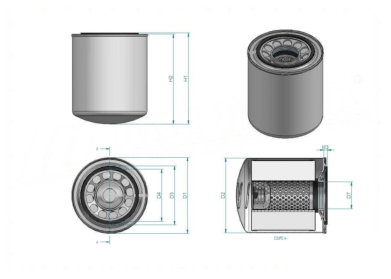 Schema tecnico SH59005