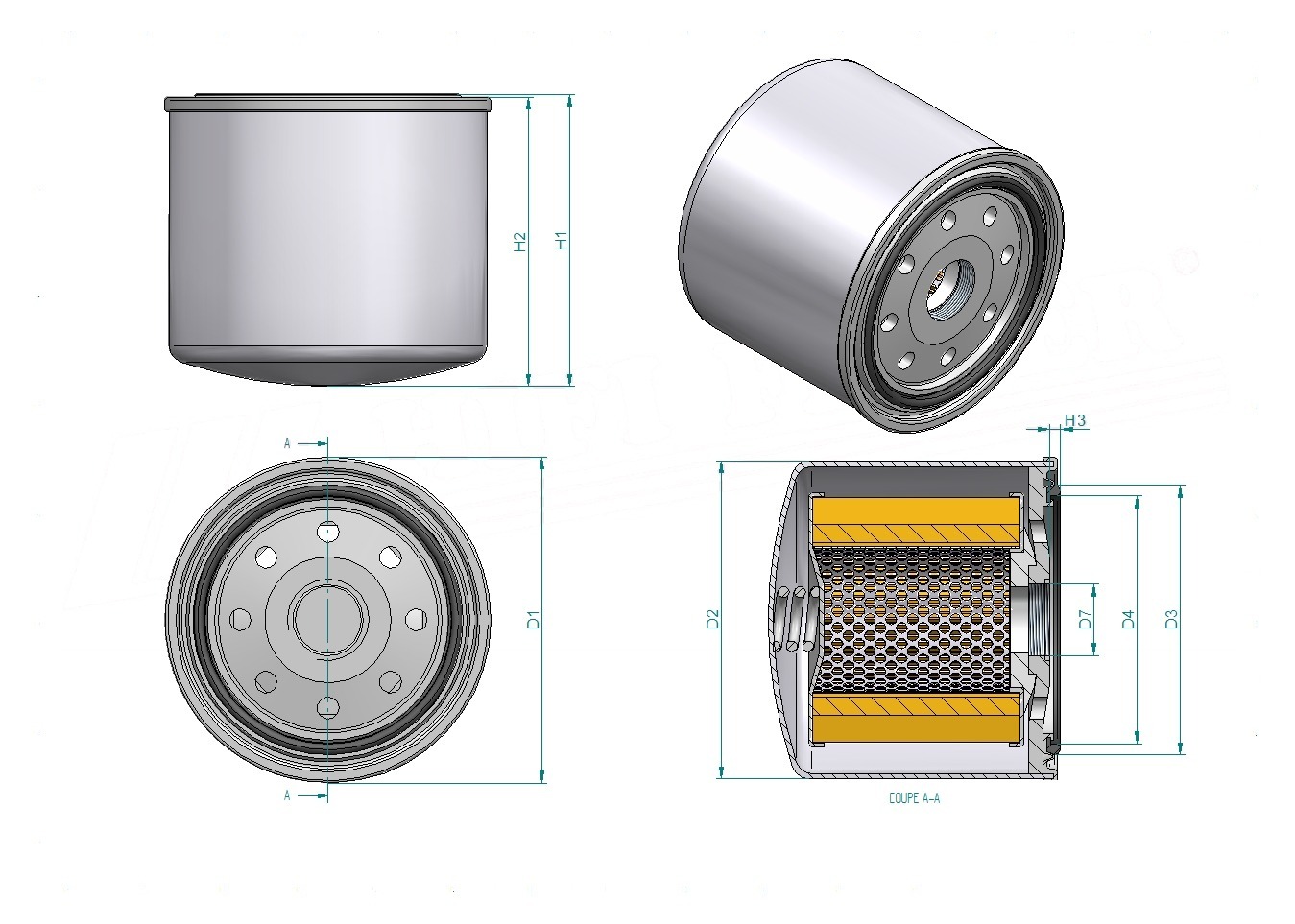 Schema tecnico SH60550