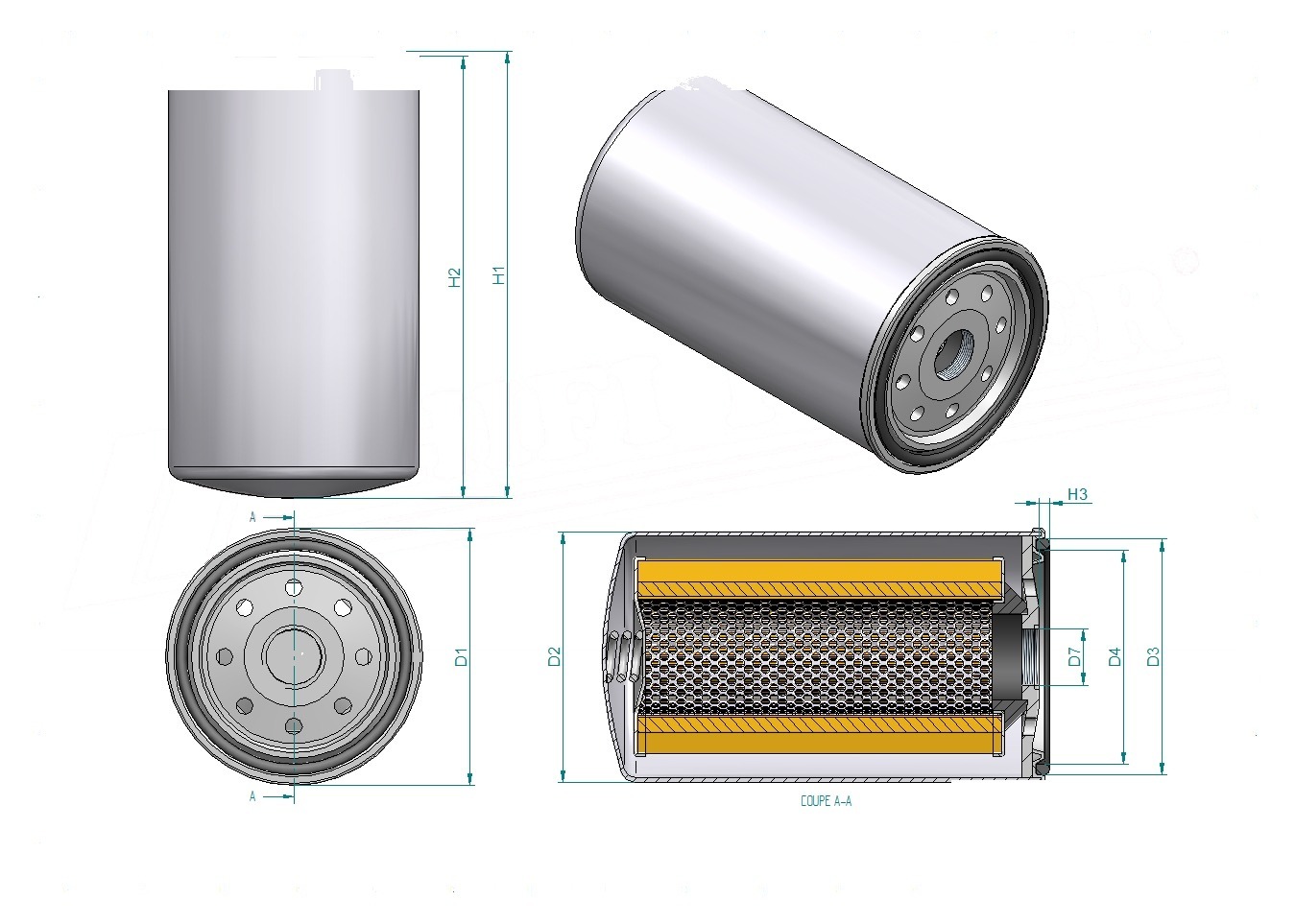 Schema tecnico SH60628