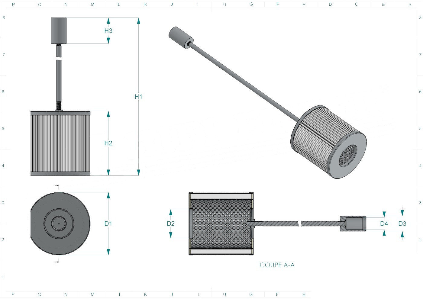 Disegno tecnico SH60814