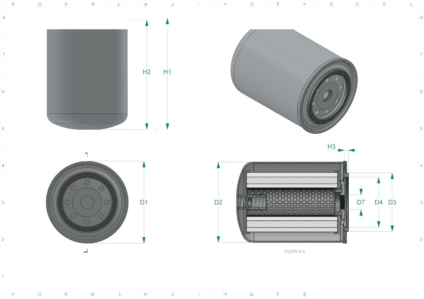Schema tecnico SH60958