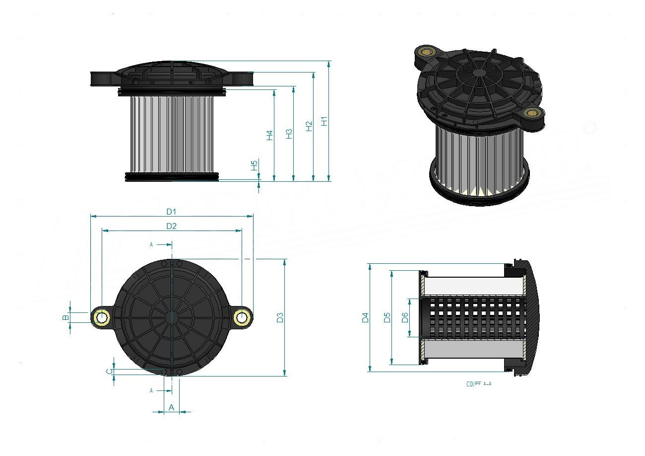 Schema tecnico SH62292
