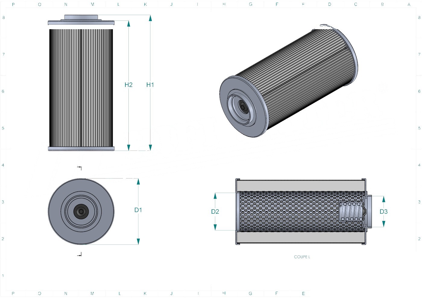 Schema tecnico SH630090