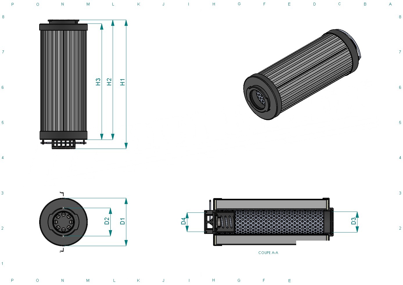 Schema tecnico SH74228SP