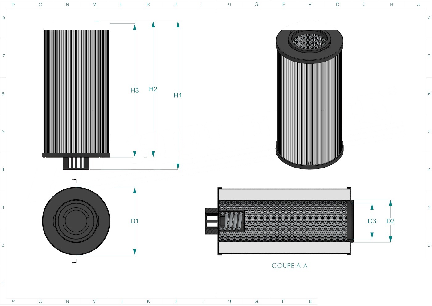 Schema tecnico SH74418V