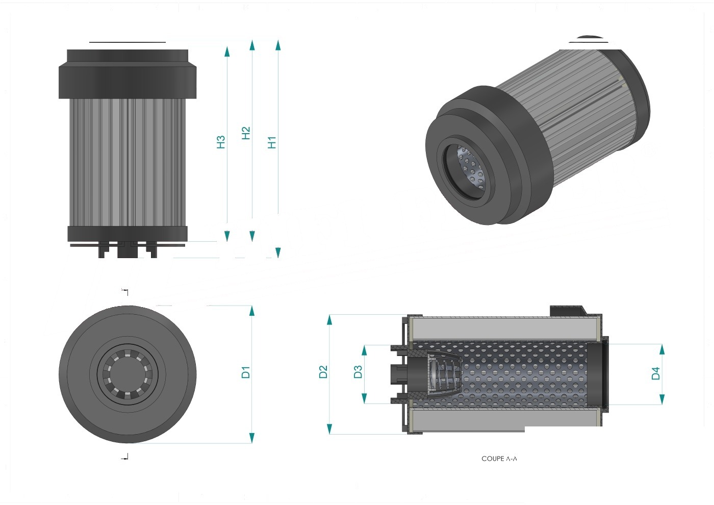 Schema tecnico SH74543