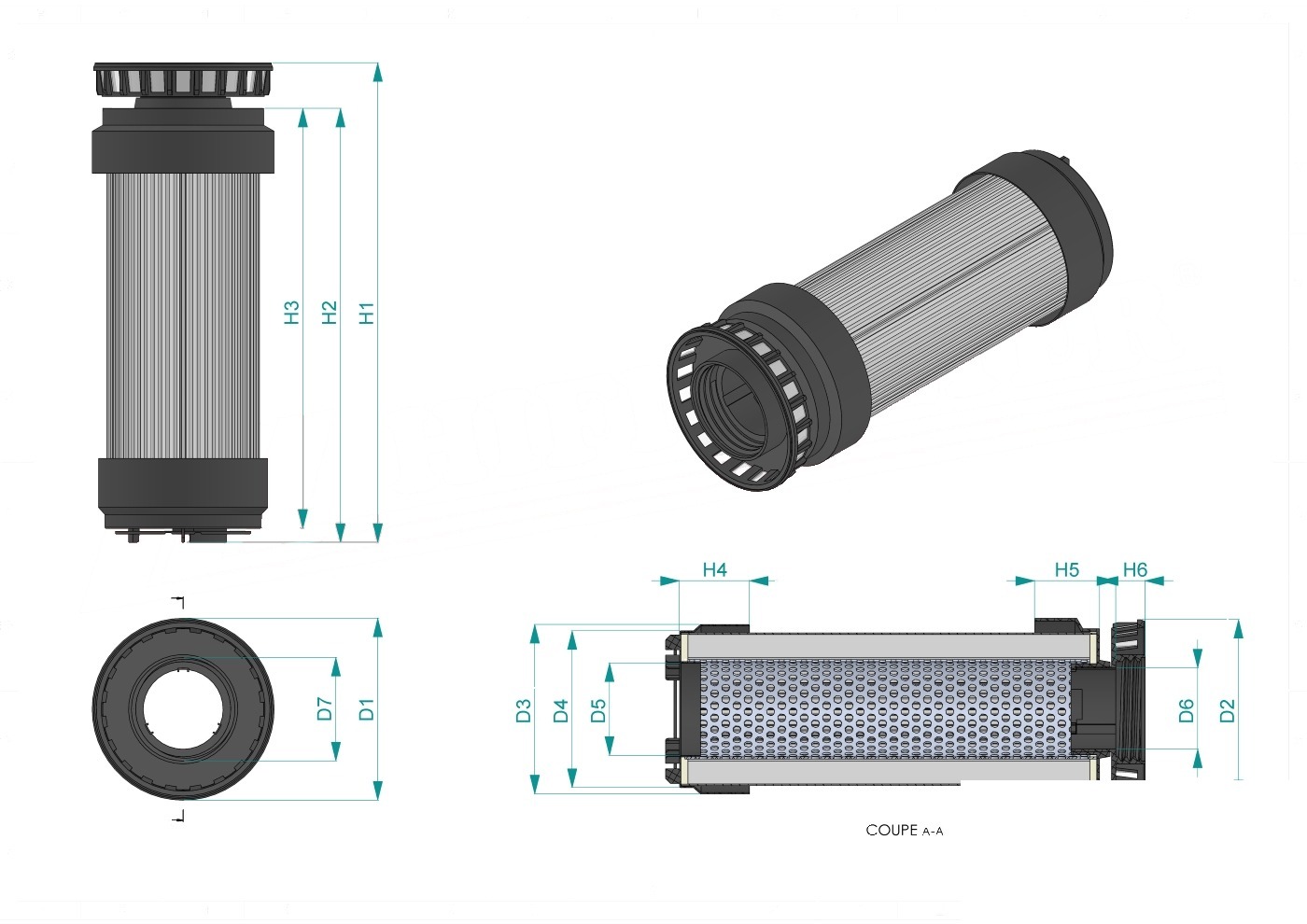 Schema tecnico SH74707SP