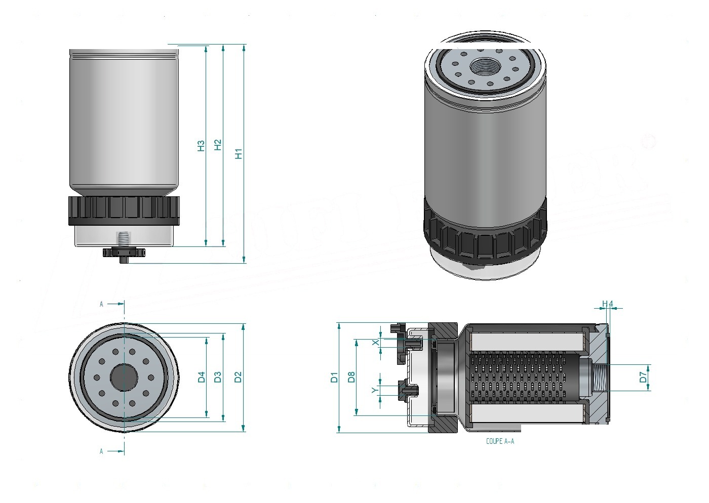 Schema tecnico SN30040B