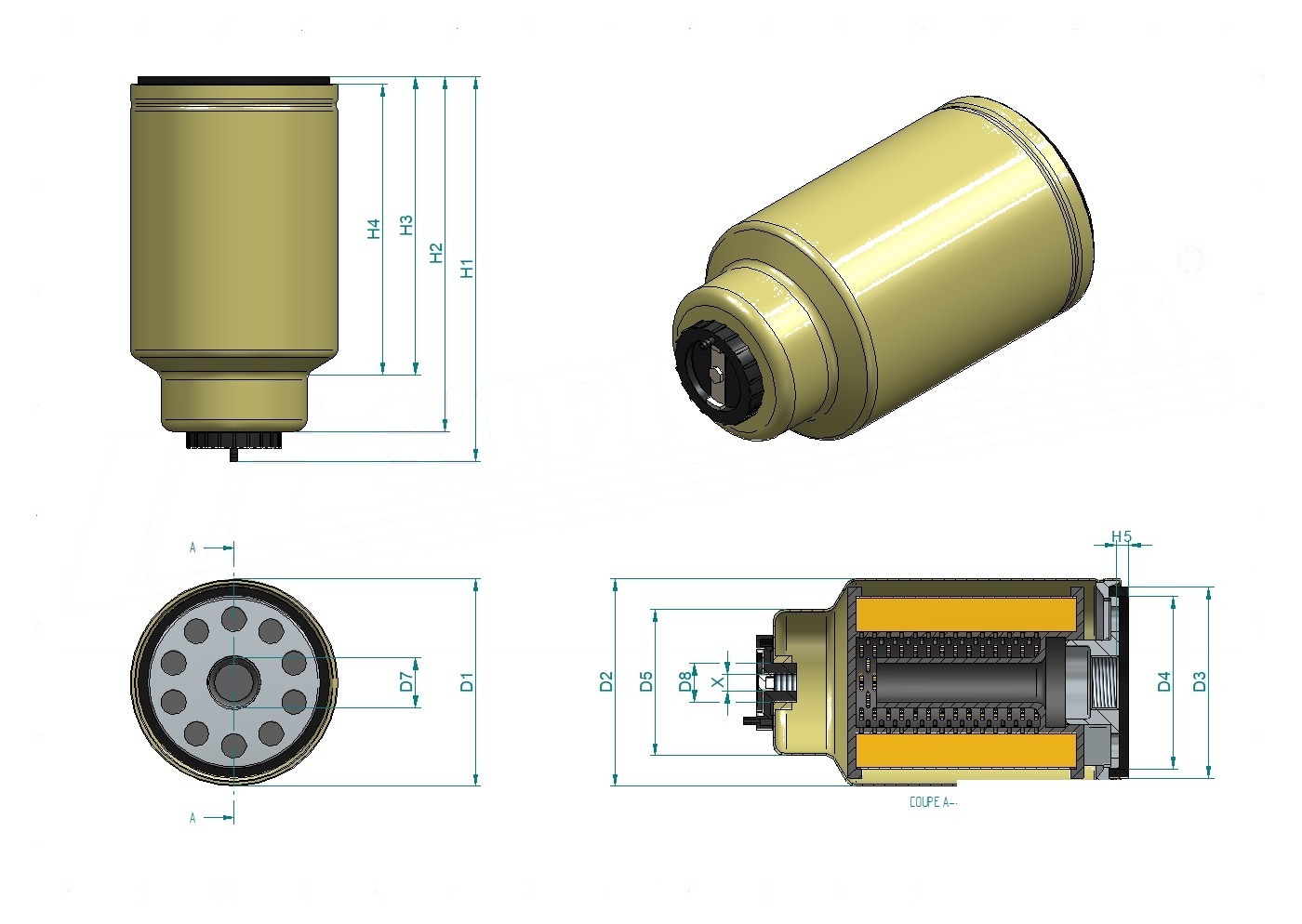 Disegno tecnico SN55447