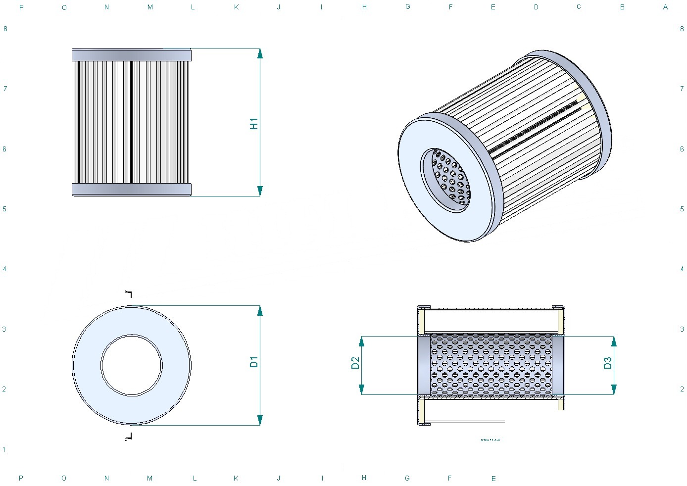 Schema tecnico SN70140