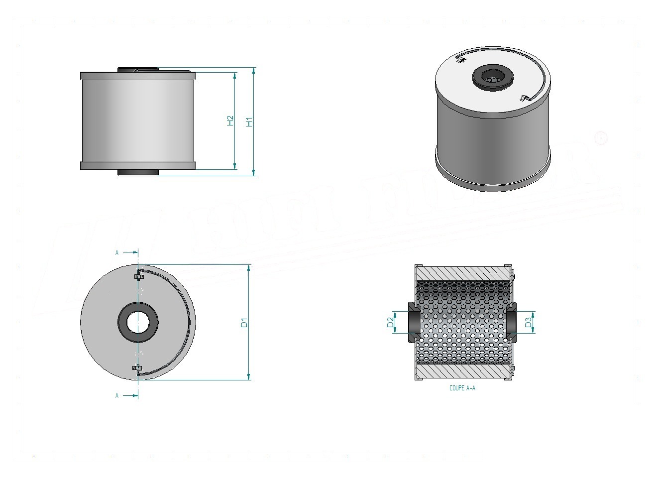 Schema tecnico SN70171