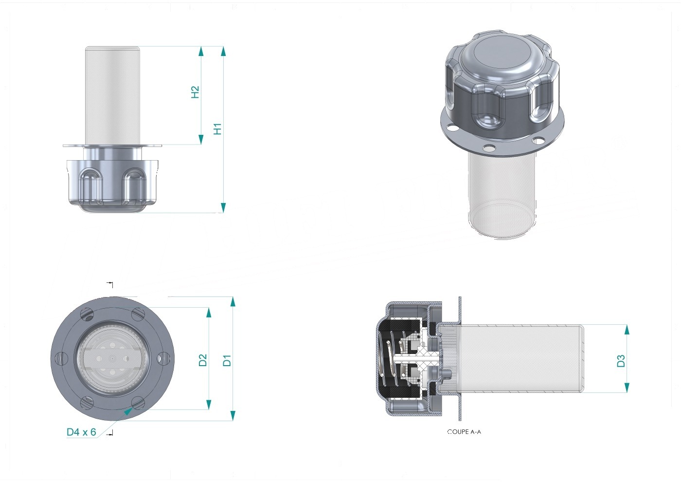 Disegno tecnico TCO501/V
